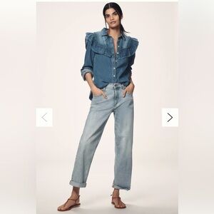 Anthropologie Pilcro Baggy Slim Boyfriend High-Rise Relaxed Jeans